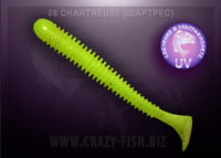 Crazy Fish VIBRO WORM chartreuse