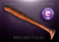 Crazy Fish VIBRO WORM /orange coffee